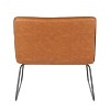 CAVINAS Faux Leather Accent Chair with Metal Sleigh Legs,Cozy Upholstered Living Room Chairs,Reading Chairs for Living Room - 4 of 4