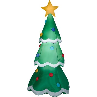 Gemmy Christmas Airblown Inflatable Tree, 7 ft Tall, Green