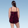 Aqua Green Women's High Neck Swim Romper - 3 of 3