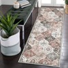 Washable Vintage Floral Living Room Bedroom Rugs, Distressed Print Farmhouse Carpet for Dining Room Kitchen, Retro Accent Home Decor Rugs - 2 of 4