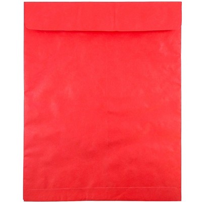 JAM Paper 11.5 x 14.5 Tyvek Tear-Proof Open End Catalog Envelopes Red V021388