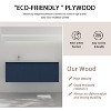Vynxaria 48" Floating Bathroom Vanity with Drop-Shaped Resin Sink - 2 of 4