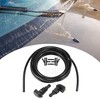 Unique Bargains Front Windshield Washer Hose Kit Fit for Infiniti QX56 with Washer Fluid Hose 3 Meter Black Pack of 15 with 12 Pcs Hose Connectors - 3 of 4