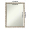 Mila Beveled Wood Framed Bathroom Vanity Wall Mirror - 3 of 4