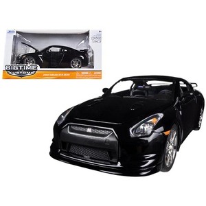 2009 Nissan GT-R R35 Black 1/24 Diecast Car Model by Jada - 1 of 3