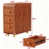 Gulches 3-Drawer Narrow Nightstand 11”W×23.6”D×25.6”H, Sturdy MDF and Metal-Wrapped Legs, Stain-Resistant, Easy Assembly - 3 of 4