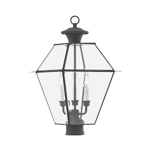 Livex Lighting Westover 3 - Light Post Light in  Charcoal - 1 of 1