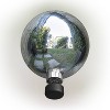 12" Glass Gazing Globe Silver - Alpine Corporation: Outdoor Decorative Sphere - image 4 of 4