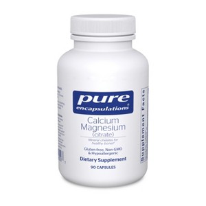 Pure Encapsulations Calcium Magnesium (Citrate) - 240 g Calcium & 240 g Magnesium - Bone Health Support - Non-GMO & Vegan - 1 of 4