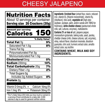 Cheez-It Cheesy Jalapeno - 12.4oz