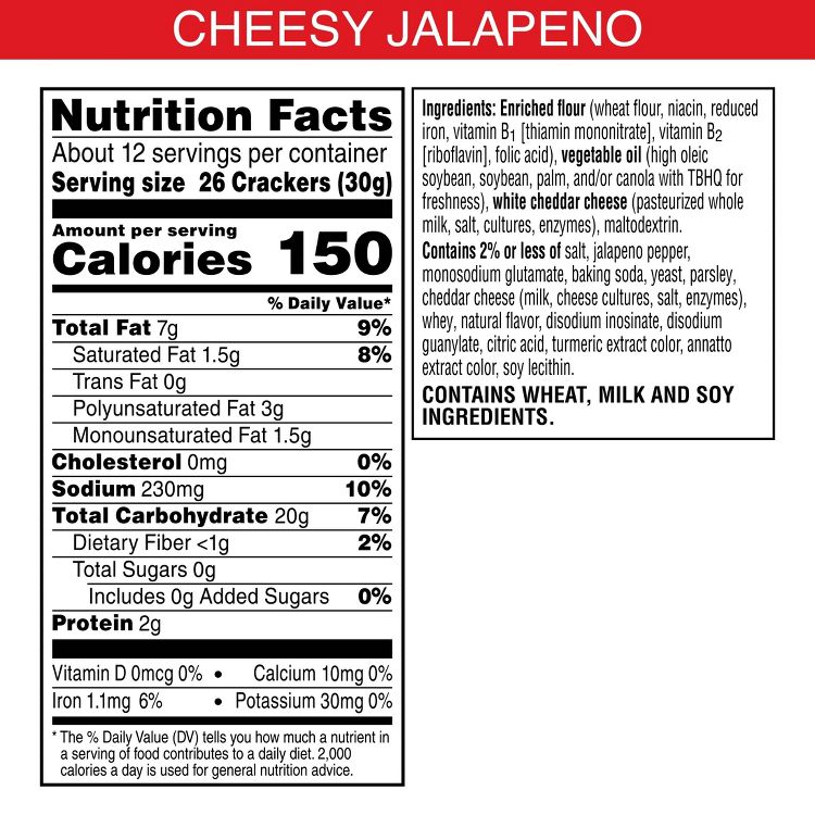 Cheez-It Cheesy Jalapeno - 12.4oz, 4 of 6
