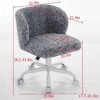 NicBex Home Office Chair with Artificial Alpaca Wool, Swivel Office Chair with Colorful Wheels, Adjustable Desk Chair, Vanity Chair - 3 of 4