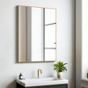 Spassway 31"H x 24"W Rectangle Decorative Aluminum Alloy Mirror Art Designs for Living Room Bedroom Entryway Office Home Sliver/Black/Gold Available - 2 of 4