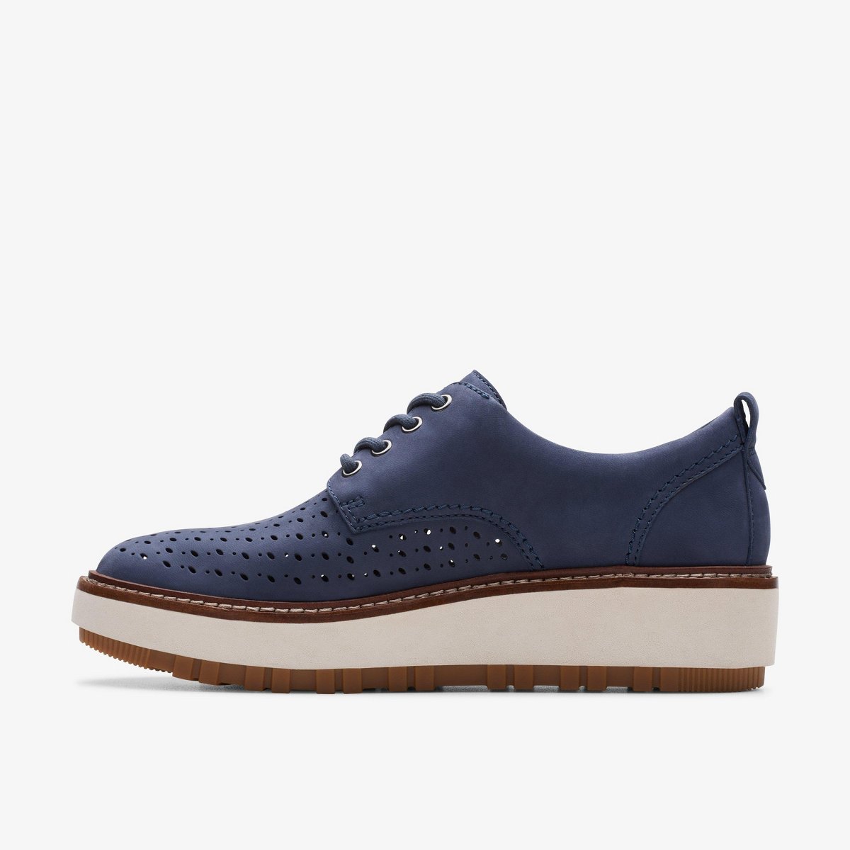 Обувь Clarks Womens Orianna Move Navy Nubuck Shoes 8 Medium — фото 2