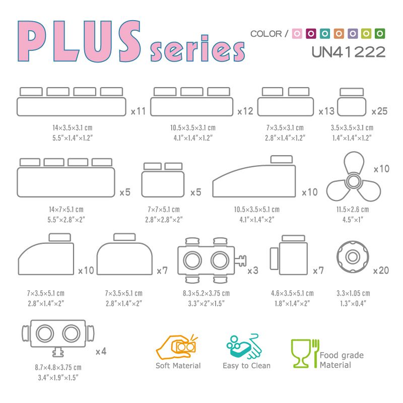 UNiPLAY PLUS Soft Building Blocks — Designed to Stimulate Creativity and Imagination, Early Learning for Infants and Toddlers, 2 of 7
