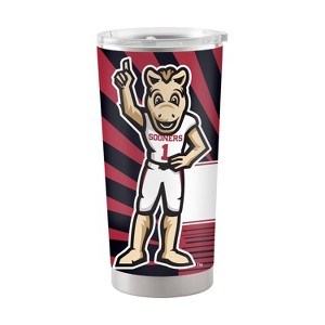 NCAA Oklahoma Sooners 20oz Mascot Stainless Steel Tumbler: Portable Drinkware, Lidded - 1 of 2