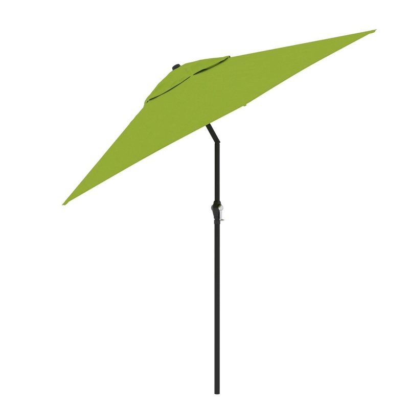 9&#39; x 9&#39; Steel Market Polyester Patio Umbrella with Crank Lift and Push-Button Tilt Lime Green - Astella, 2 of 7
