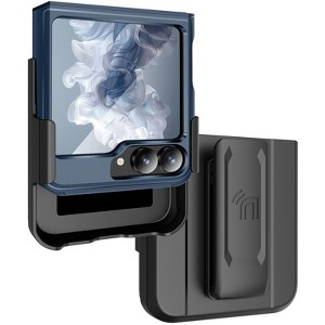 Nakedcellphone Rizz Case Combo for Samsung Galaxy Z Flip 6 5G Phone - Hybrid Cover and Belt Clip Holster Holder Combination - 1 of 4
