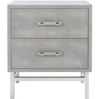 Ranger Faux Shagreen Nightstand  - Safavieh