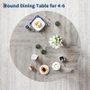 Round Dining Table for 4, 47 Inches Dining Room Table, Circle Kitchen Dinner Table for Dining Room, Kitchen, Living Room - 4 of 4
