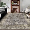 COZONY Washable Vintage Rug with Non-Slip Backing, Floral Distressed Low Pile Carpet for Living Room and Dining Room - 3 of 4