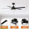Parrot Uncle 52" Modern LED Ceiling Fans with Lights and Remote Reversible Fan for Bedroom Living Room - 4 of 4