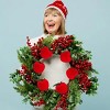 12Pcs Mini Christmas Apple Ornament 2.1in Foam Red Apple Ball Ornament Pendants Xmas Tree Hanging Decorations for Holiday Party Supplies - 3 of 3