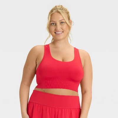 Women's Seamless Medium Support Racerback Sports Bra - All In Motion™