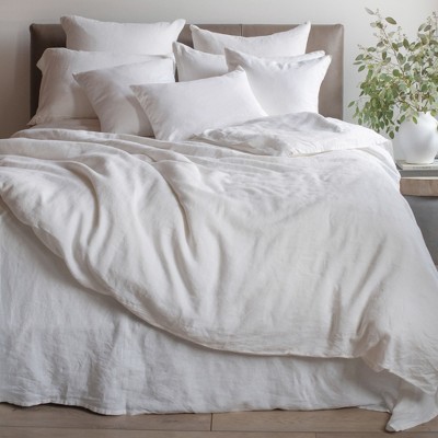Cream Twin/Twin XL French Linen Duvet Cover
