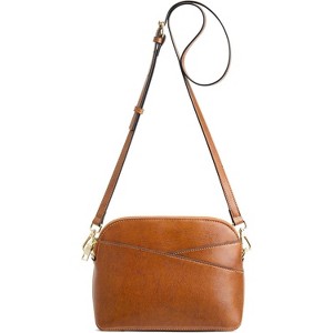 Leather Crossbody Bags for Women Trendy, Small Purses Handbags Shoulder Bag - 1 of 4