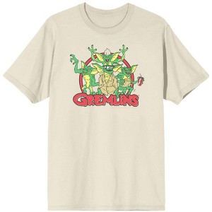 Gremlins Red Circle Logo Men's Short Sleeve Tee - 1 of 2