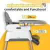 JOYMOR 5 in 1 Baby High Chair for Baby and Toddler, Portable Highchair Fold Compact,Baby Feeding Chair Booster with Tray, 5 Point Harness - 4 of 4