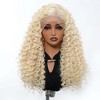 Jessie's Wig 22 Inch Curly Wig Synthetic Hair 13x3.5 Lace Platinum Blonde 1 Pc/Pack - 4 of 4