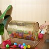 VEVOR Raffle Drum,Holds 10000 Tickets or 300 Ping Pong Balls, Metal Lottery Spinning Drawing with Wooden Turning Handle - 2 of 4