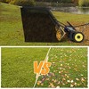 Tow Behind Lawn Sweeper, 50 Inch Pull Behind Leaf Collector with 26 Cu. Ft. Capacity for Yard and Farm - 2 of 4