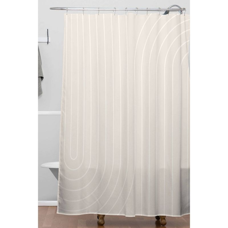 Colour Poems Minimal Line Curvature Shower Curtain - Deny Designs, 3 of 5