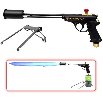Grillblazer GrillGun Handheld Culinary BBQ Blowtorch Grill Lighter | High Power Propane Torch Designed To Light Charcoal and Wood Grills and Smokers