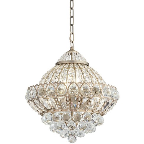 Beautiful Small Brass/glass chandelier For Sale at 1stDibs