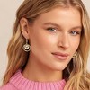 HTUTWOO Disc Leverback Earrings, Hypoallergenic Hammered Circle Drop Dangle Earrings for Women Jewelry Gifts - 2 of 4