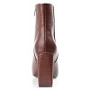 Journee Collection Womens Sarla Inside Zip Block Heel Booties - 3 of 4