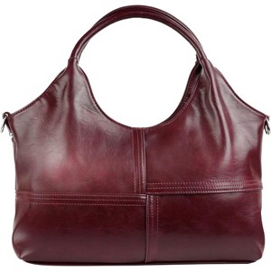 Vegan Leather Purses for Women with Detachable Satchel Strap, Ladies Handbags - 1 of 4