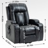 NicBex Faux Leather Lift Recliner Chair for Elderly,Massage Chairs with 8-Point Massage and Lumbar Heating,Reclining Chairs for Living Room - image 3 of 4