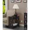 HomeStock Belmont Flip Top End Table with Charging Station, Two Outlets and USB Ports, Hidden Storage Accent Side Table with Cable Management - 2 of 4