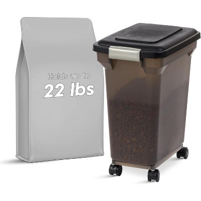 22lb Air Tight Dog Food Container Airtight Pet Treat Rice Bin Dry Food  Storage Moisture Proof Puppy Food Bin With Locking Lid