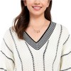 Anna-Kaci Two-Tone Circle and Cross Pendant Necklace with Snake Chain - 4 of 4