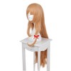 Unique Bargains Women's Curly Wigs 39" Orange with Wig Cap - 3 of 4