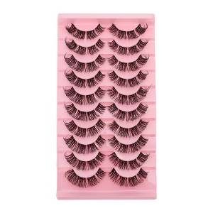 Unique Bargains Women's False Eyelashes for Makeup 10 Pair - 1 of 4