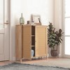 Bella Depot 31.5''W Modern Storage Cabinet with Woven Rattan Doors & Adjustable Shelves - 4 of 4