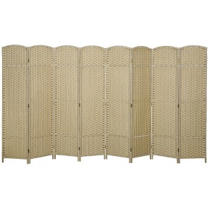 HOMCOM Room Divider, Folding Privacy Screen, 5.6' Tall Freestanding Partition for Home Office, Bedroom - 1 of 4
