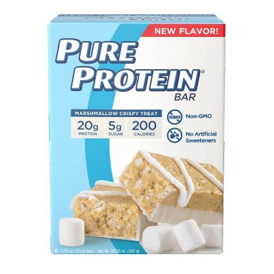 Pure Protein Bar - Marshmallow Crispy Treat - 6ct